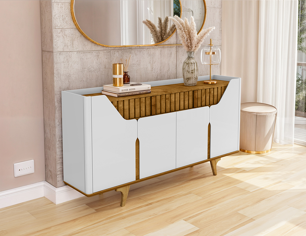 Aparador Buffet Oxford com 4 portas