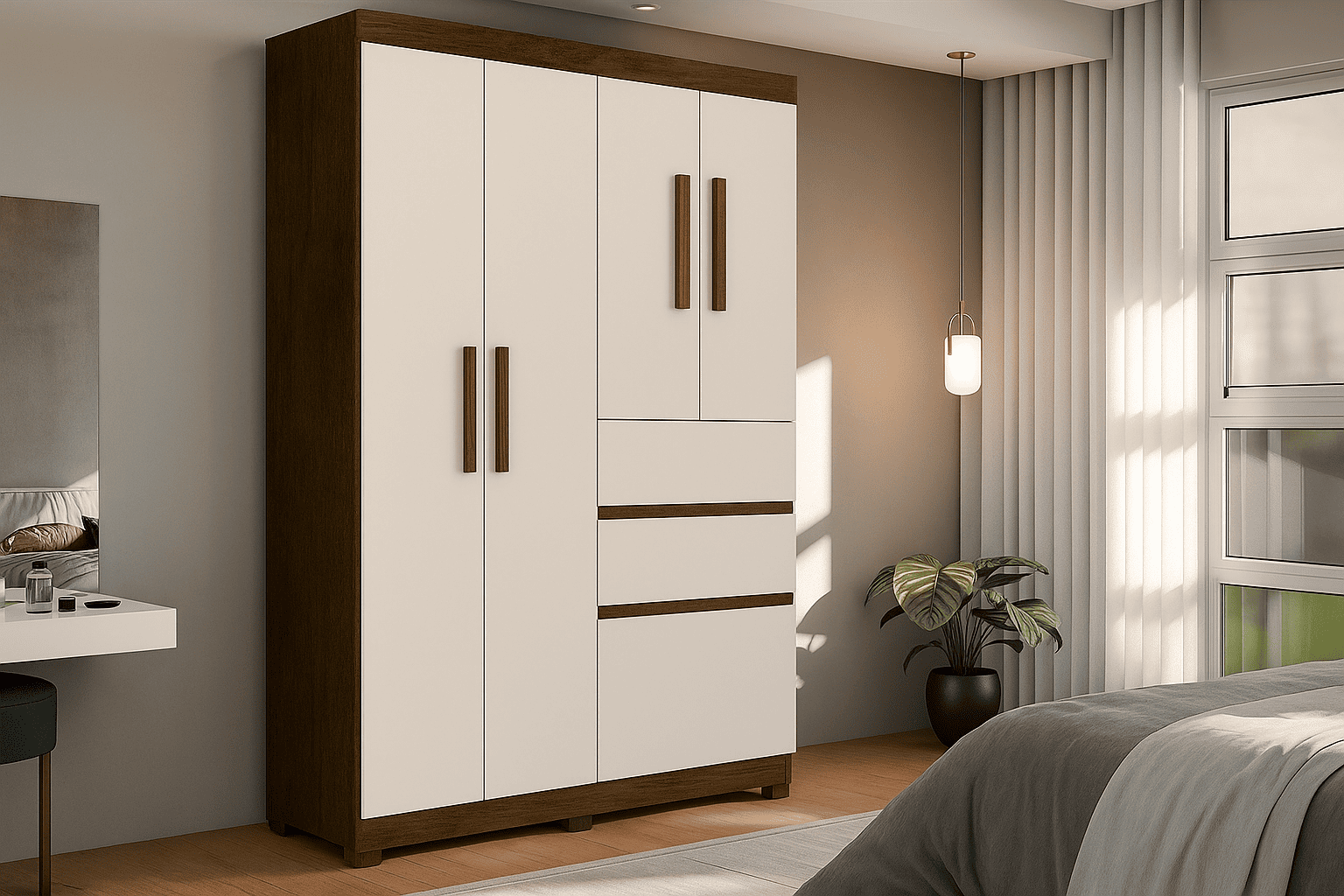 Guarda-roupa Túlio com 5 portas