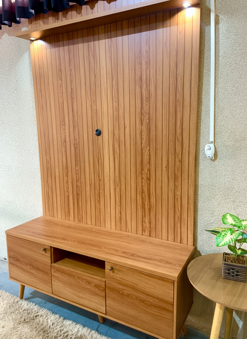 HOME DOMUS - PAINEL COM RACK 55 POLEGADAS